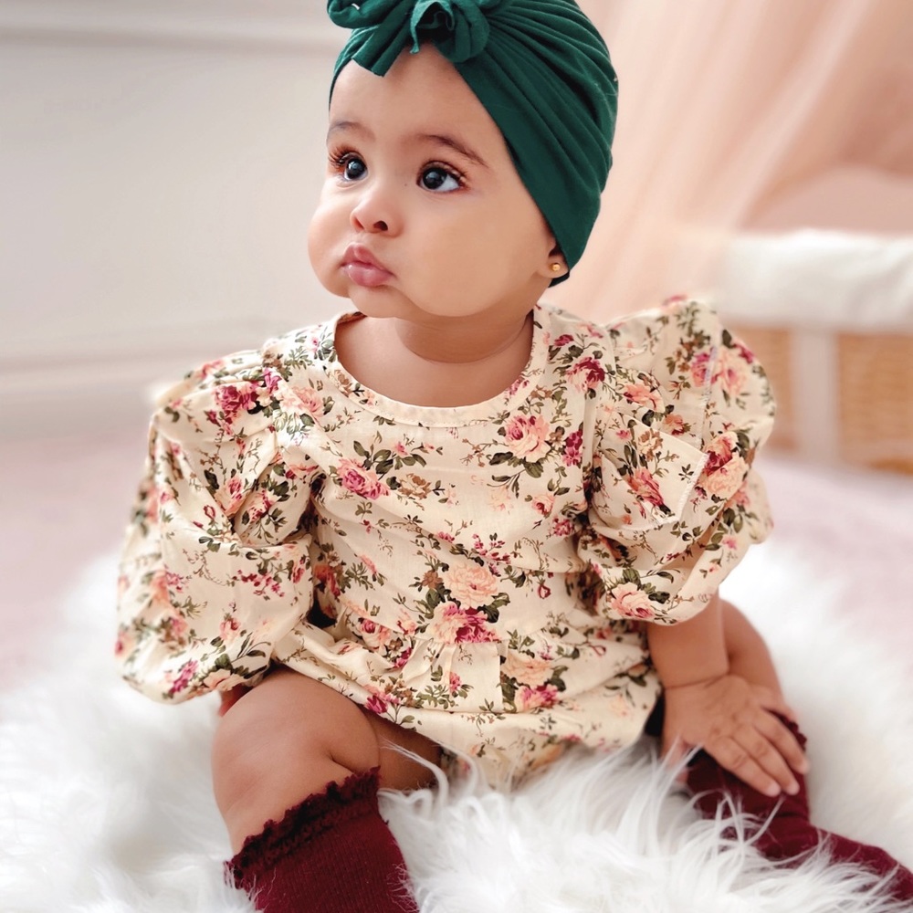Fall print romper